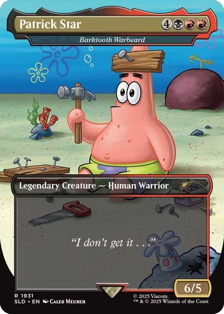 Patrick Star - Barktooth Warbeard [Secret Lair Drop Series] | Devastation Store