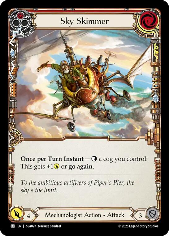 Sky Skimmer (Red) [SEA027] (High Seas)  Rainbow Foil | Devastation Store