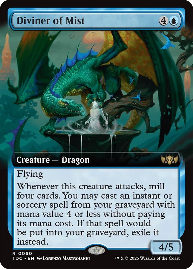 Diviner of Mist (Extended Art) [Tarkir: Dragonstorm Commander] | Devastation Store