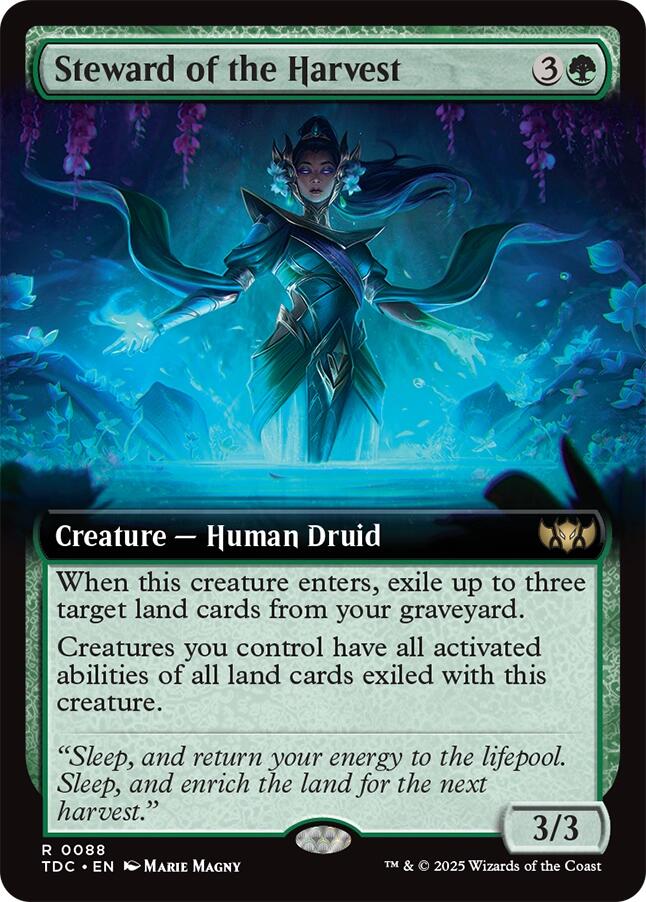Steward of the Harvest (Extended Art) [Tarkir: Dragonstorm Commander] | Devastation Store