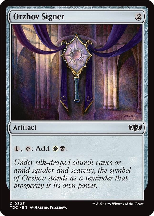 Orzhov Signet [Tarkir: Dragonstorm Commander] | Devastation Store