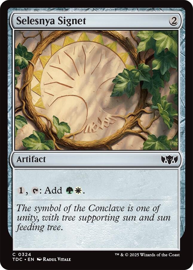 Selesnya Signet [Tarkir: Dragonstorm Commander] | Devastation Store