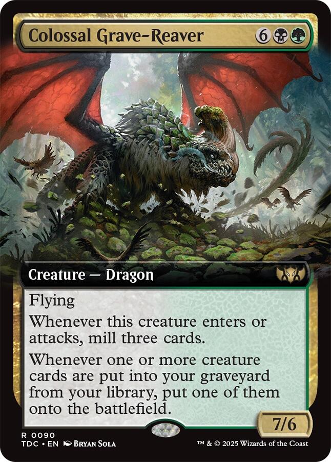 Colossal Grave-Reaver (Extended Art) [Tarkir: Dragonstorm Commander] | Devastation Store