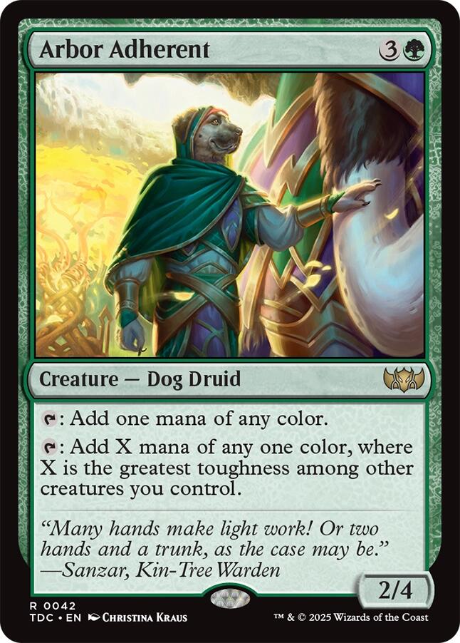 Arbor Adherent [Tarkir: Dragonstorm Commander] | Devastation Store