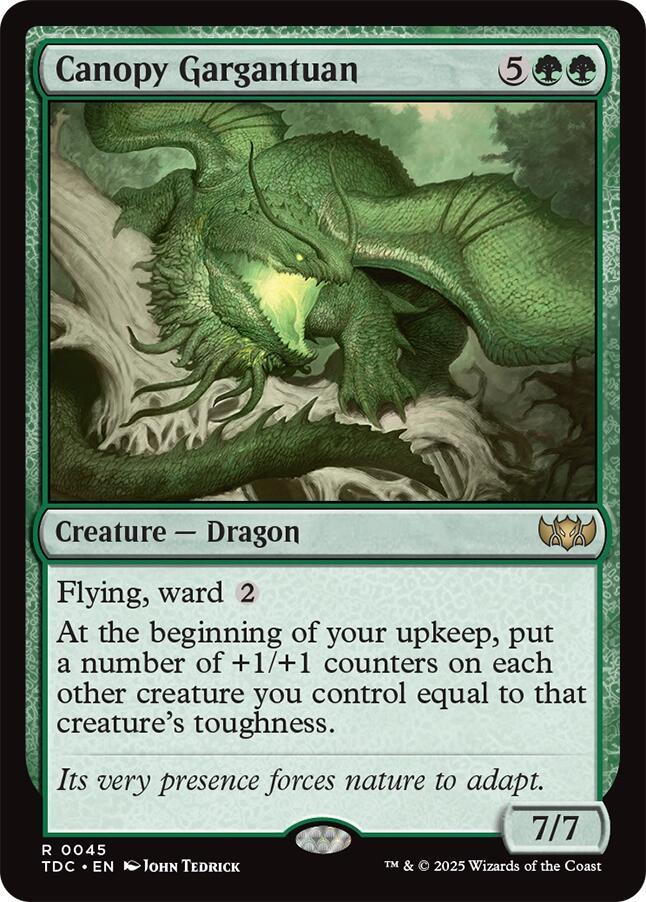 Canopy Gargantuan [Tarkir: Dragonstorm Commander] | Devastation Store