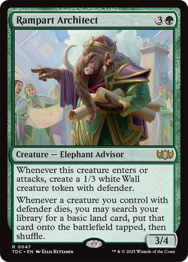 Rampart Architect [Tarkir: Dragonstorm Commander] | Devastation Store