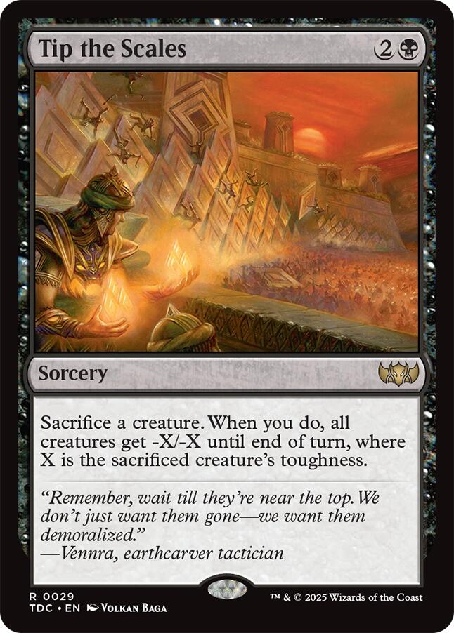 Tip the Scales [Tarkir: Dragonstorm Commander] | Devastation Store