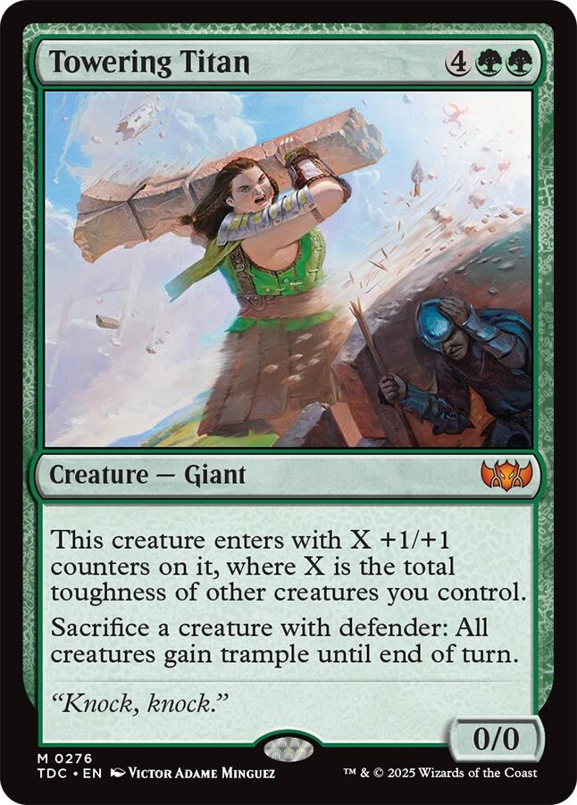 Towering Titan [Tarkir: Dragonstorm Commander] | Devastation Store