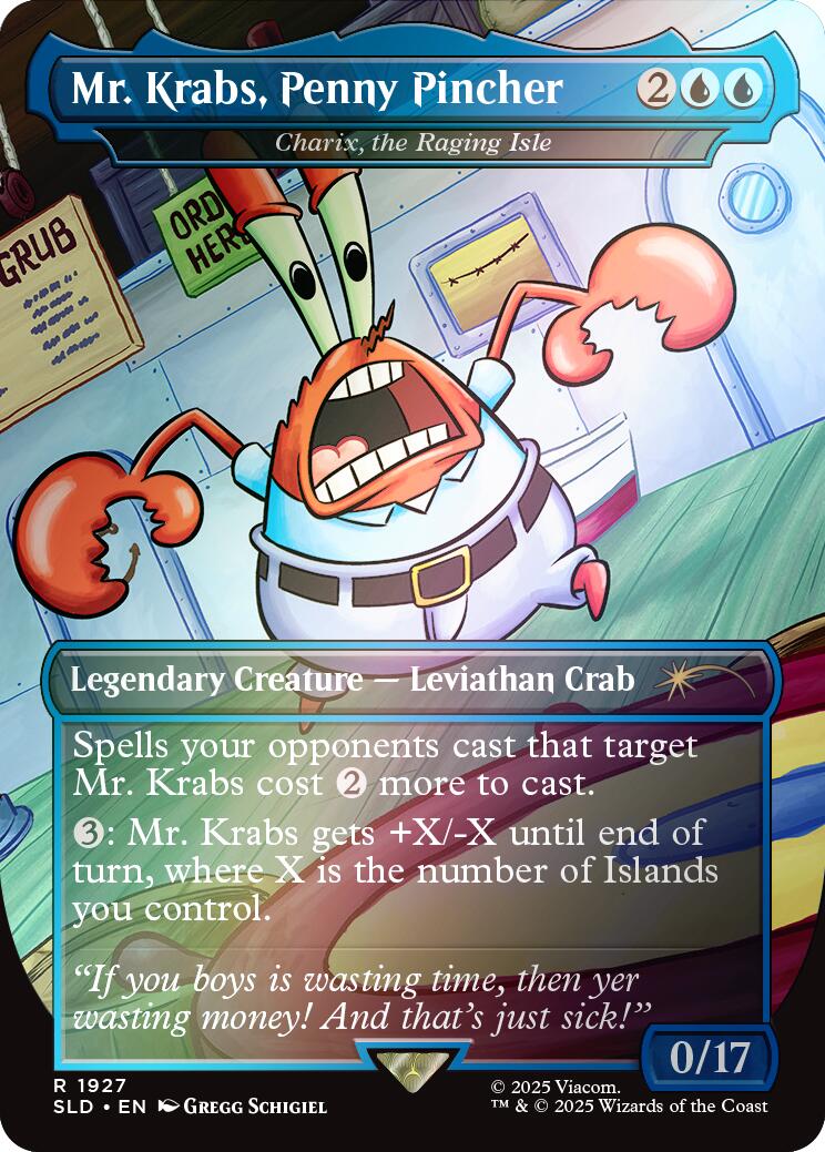 Mr. Krabs, Penny Pincher - Charix, the Raging Isle (Rainbow Foil) [Secret Lair Drop Series] | Devastation Store