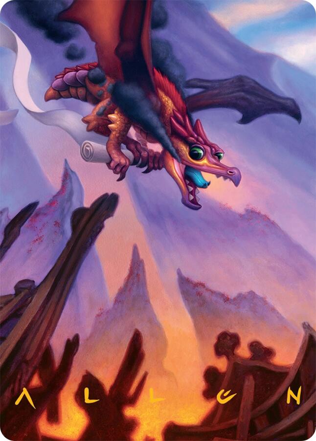 Scavenger Regent Art Card (45/54) (Gold-Stamped Signature) [Tarkir: Dragonstorm Art Series] | Devastation Store