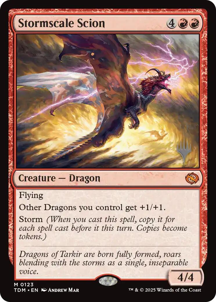 Stormscale Scion [Tarkir: Dragonstorm Promos] | Devastation Store