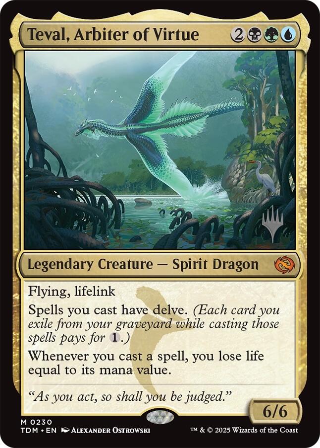 Teval, Arbiter of Virtue [Tarkir: Dragonstorm Promos] | Devastation Store