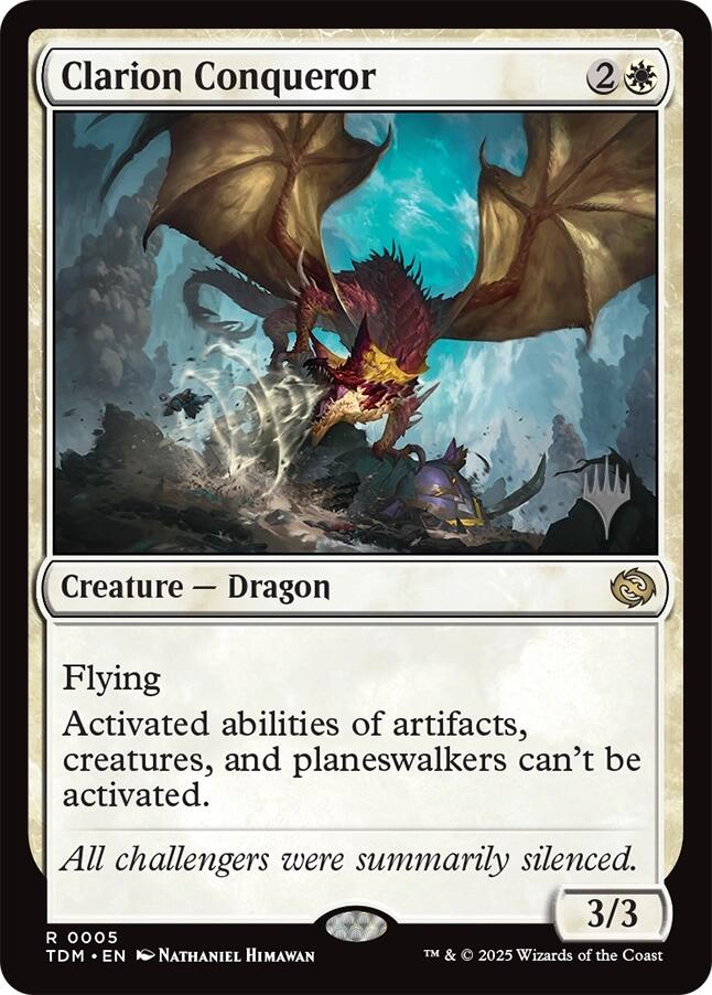 Clarion Conqueror [Tarkir: Dragonstorm Promos] | Devastation Store