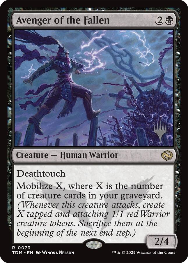 Avenger of the Fallen [Tarkir: Dragonstorm Promos] | Devastation Store