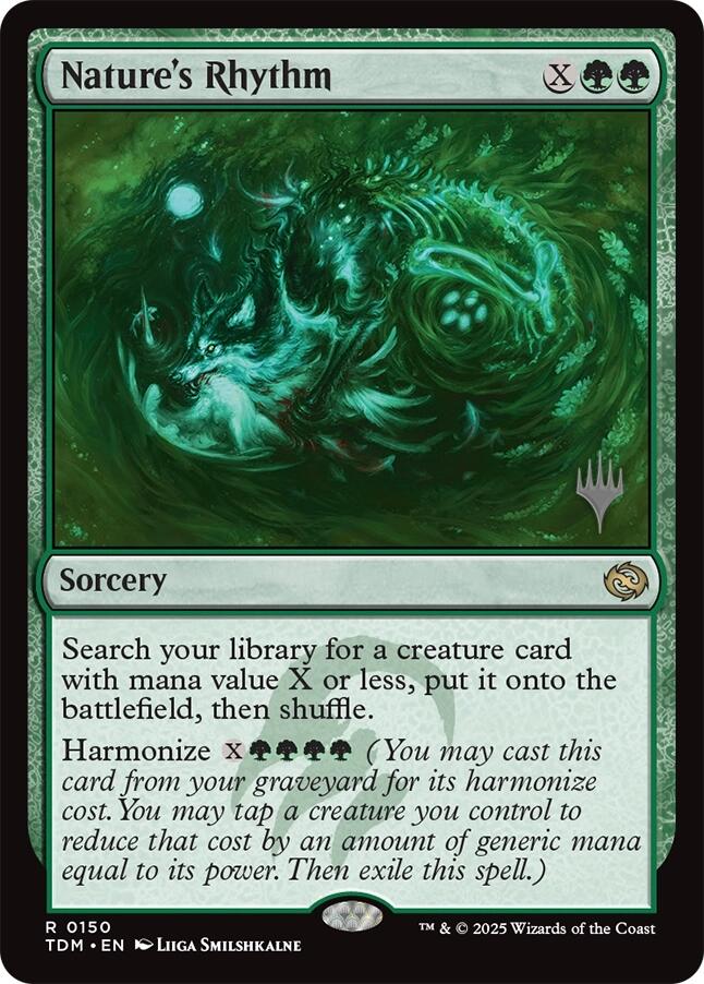 Nature's Rhythm [Tarkir: Dragonstorm Promos] | Devastation Store