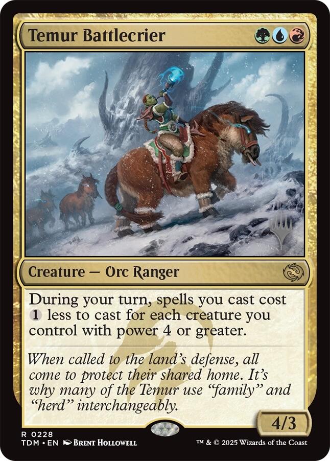 Temur Battlecrier [Tarkir: Dragonstorm Promos] | Devastation Store