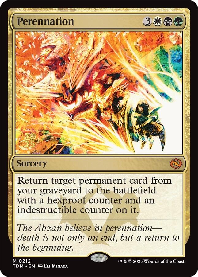 Perennation [Tarkir: Dragonstorm Prerelease Cards] | Devastation Store