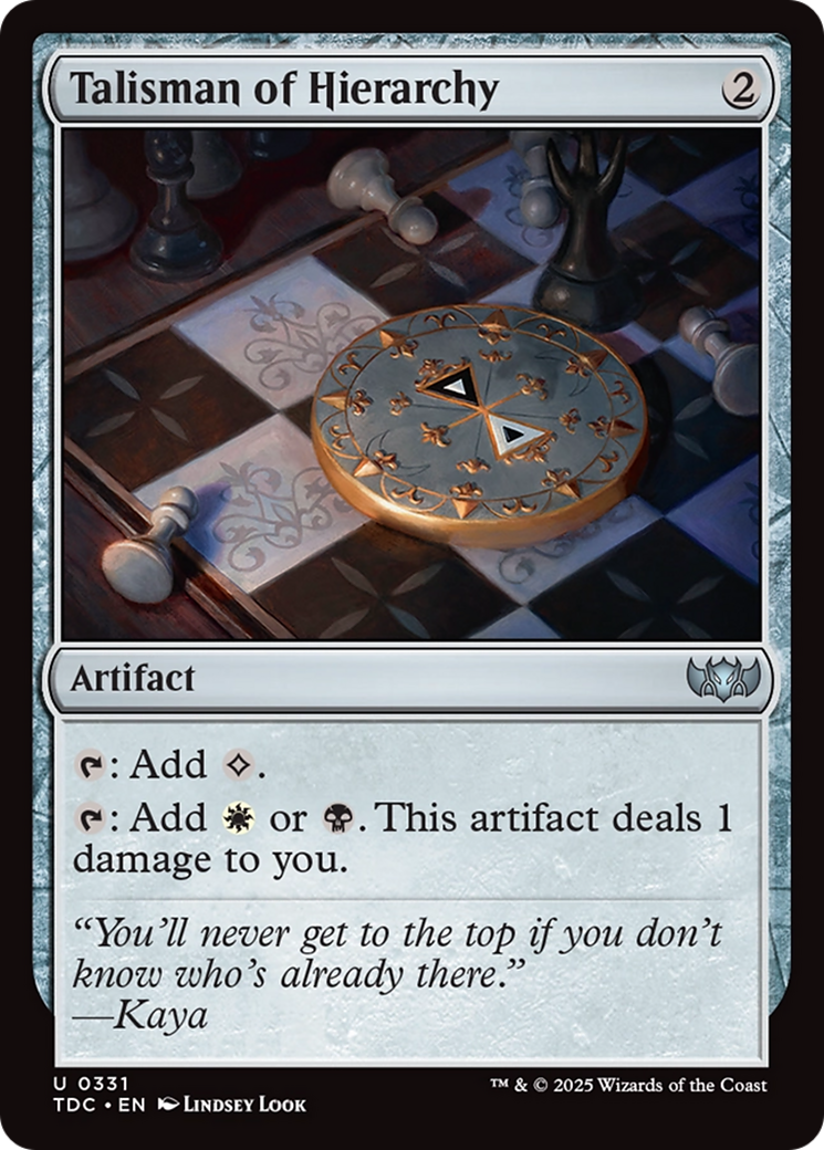 Talisman of Hierarchy [Tarkir: Dragonstorm Commander] | Devastation Store