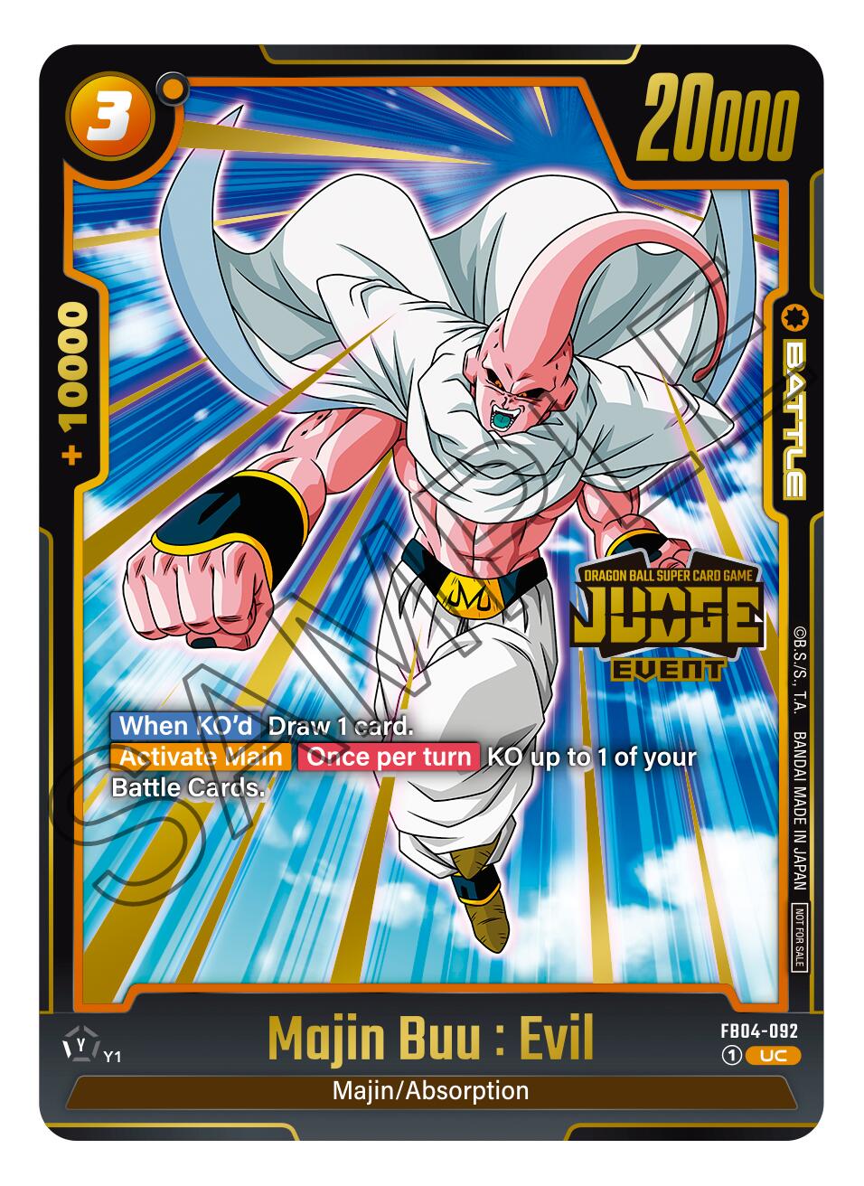 Majin Buu : Evil (Judge Pack 03 - Event Judge) [Fusion World Promotion Cards] | Devastation Store