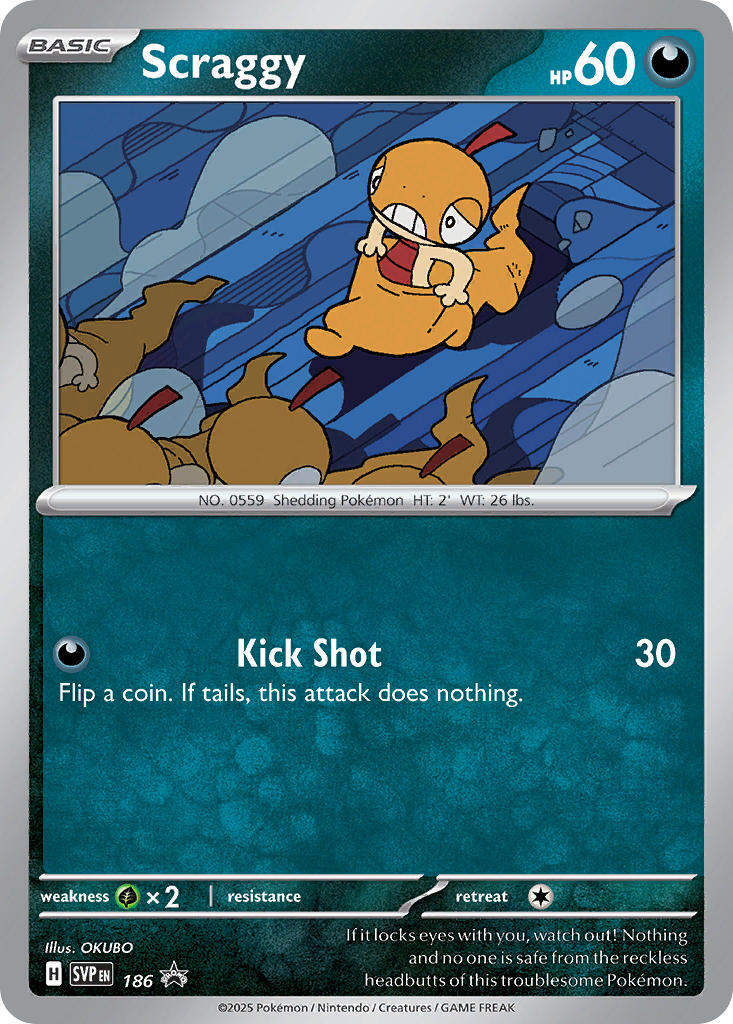 Scraggy (186) [Scarlet & Violet: Black Star Promos] | Devastation Store
