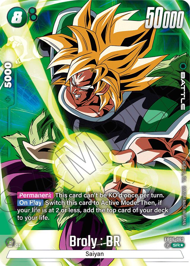 Broly : BR (FB06-063) [Rivals Clash] | Devastation Store