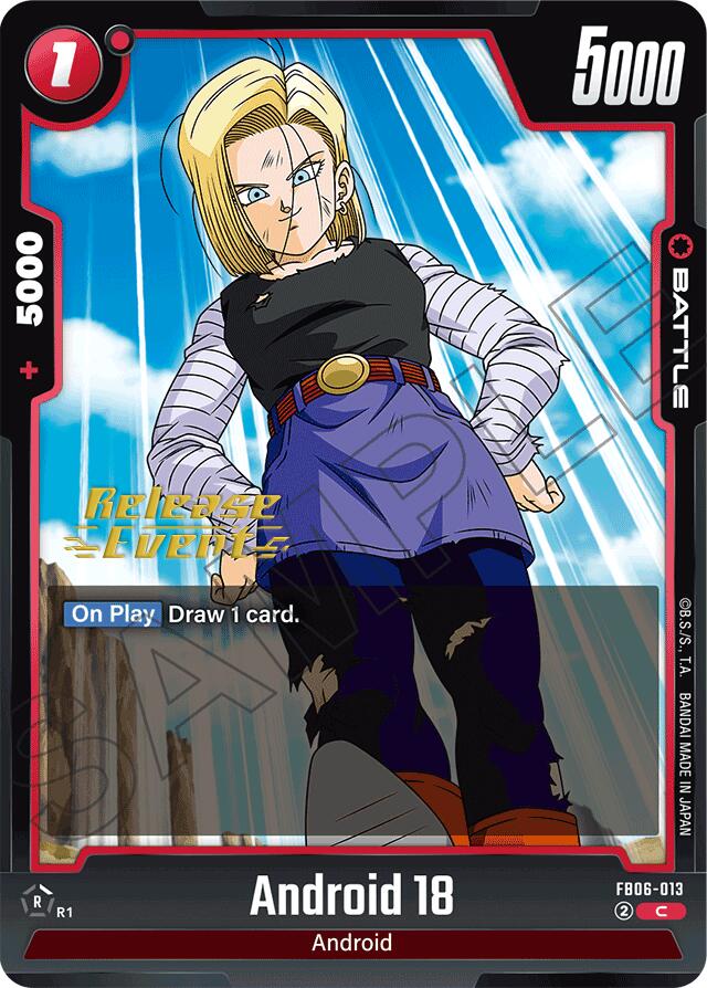Android 18 (FB06-013) [Rivals Clash Release Event Cards] | Devastation Store
