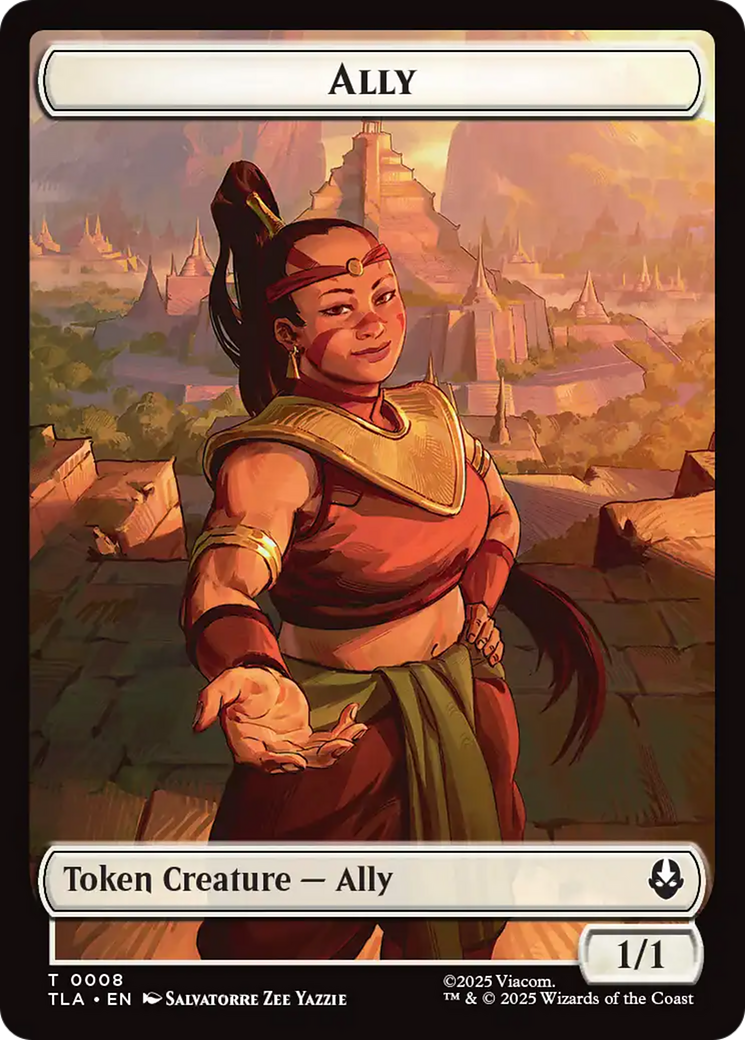 Ally (0008) // Soldier (0002) Double-Sided Token [Avatar: The Last Airbender Tokens] | Devastation Store