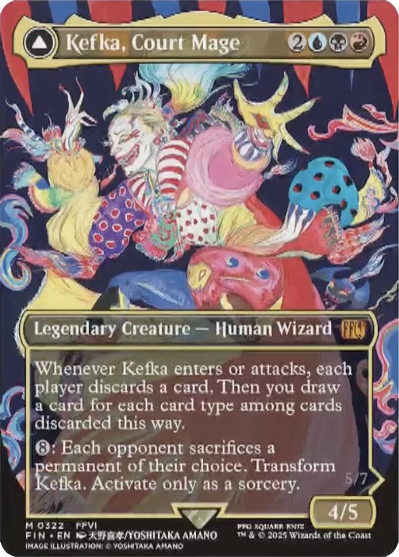Kefka, Court Mage // Kefka, Ruler of Ruin (Borderless) (0322) [FINAL FANTASY] | Devastation Store