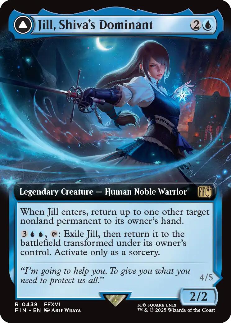 Jill, Shiva's Dominant // Shiva, Warden of Ice (Extended Art) [FINAL FANTASY] | Devastation Store