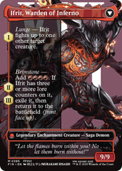 Clive, Ifrit's Dominant // Ifrit, Warden of Inferno (Borderless) (0385) [FINAL FANTASY] | Devastation Store