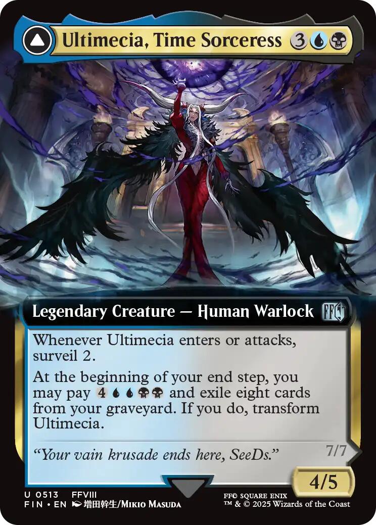 Ultimecia, Time Sorceress // Ultimecia, Omnipotent (Extended Art) [FINAL FANTASY] | Devastation Store