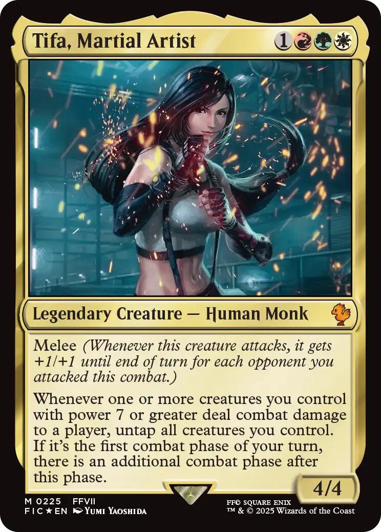 Tifa, Martial Artist (Surge Foil) [FINAL FANTASY Commander] | Devastation Store