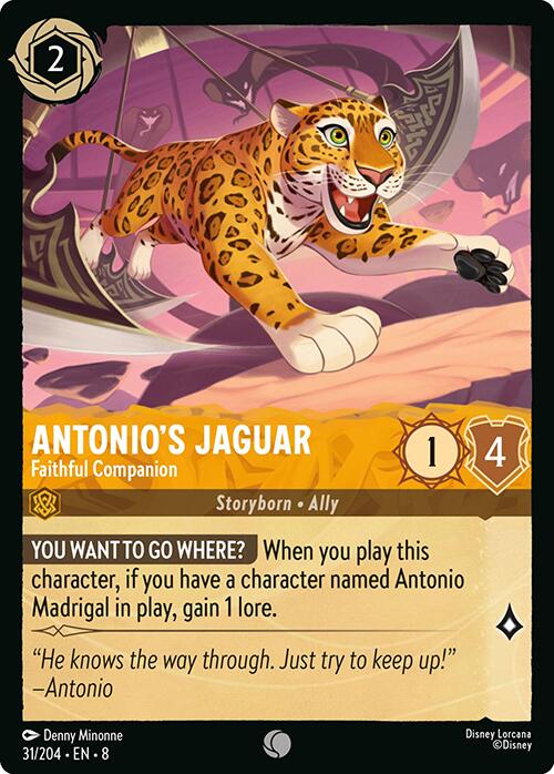 Antonio's Jaguar - Faithful Companion (31/204) [Reign of Jafar] | Devastation Store