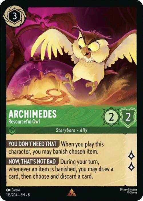 Archimedes - Resourceful Owl (113/204) [Reign of Jafar] | Devastation Store