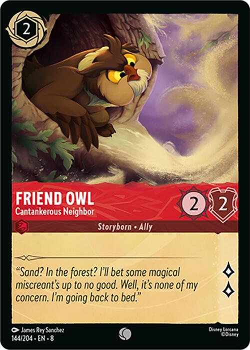 Friend Owl - Cantankerous Neighbor (144/204) [Reign of Jafar] | Devastation Store
