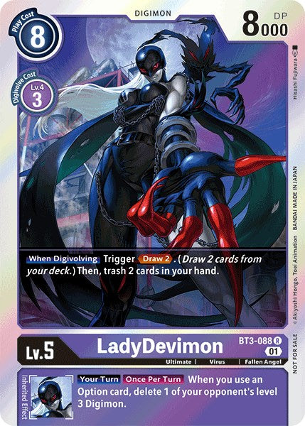 LadyDevimon [BT3-088] (Official Tournament Pack Vol.4) [Release Special Booster Promos] | Devastation Store
