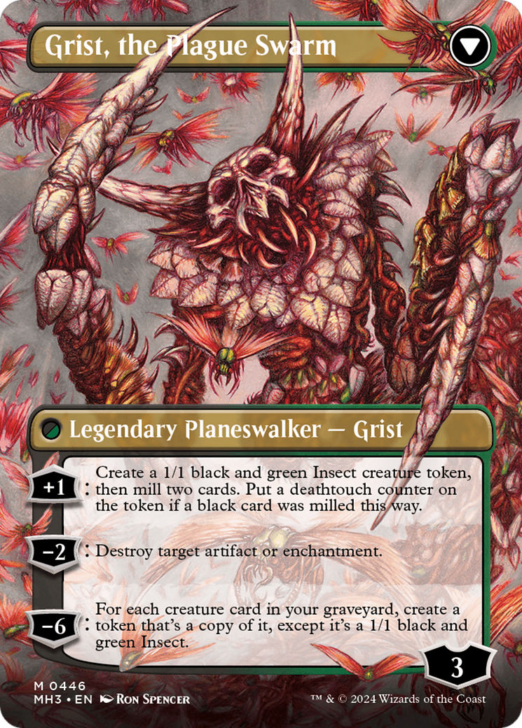 Grist, Voracious Larva // Grist, the Plague Swarm (Borderless) [Modern Horizons 3] | Devastation Store