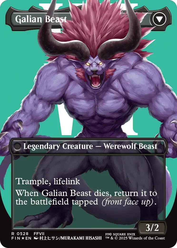 Vincent Valentine // Galian Beast (Borderless) (Surge Foil) [FINAL FANTASY] | Devastation Store