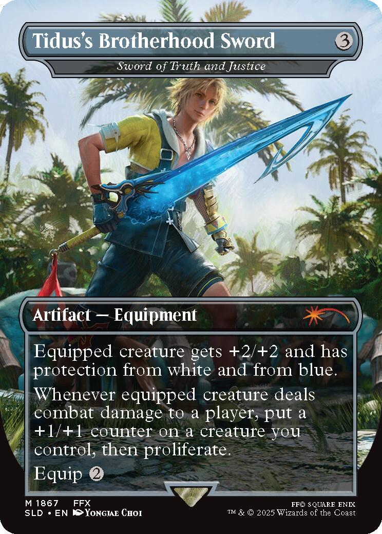 Tidus's Brotherhood Sword - Sword of Truth and Justice [Secret Lair Drop Series] | Devastation Store