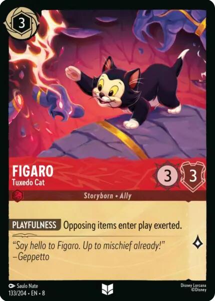 Figaro - Tuxedo Cat (133/204) [Reign of Jafar] | Devastation Store
