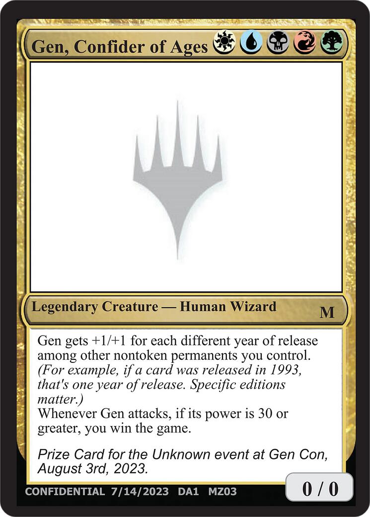 Gen, Confider of Ages [Mystery Booster] | Devastation Store