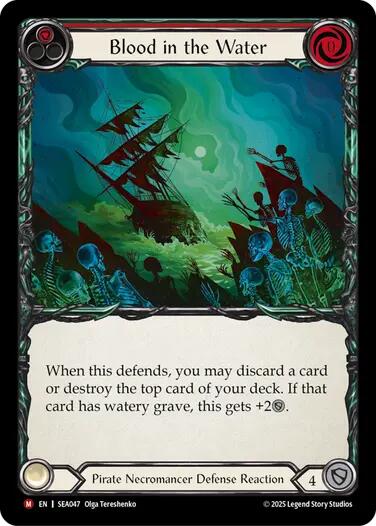 Blood in the Water [SEA047] (High Seas)  Rainbow Foil | Devastation Store