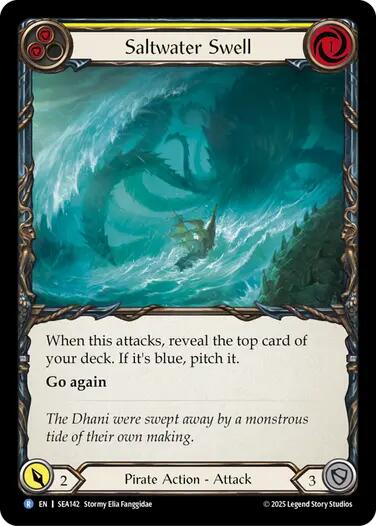 Saltwater Swell (Yellow) [SEA143] (High Seas)  Rainbow Foil | Devastation Store