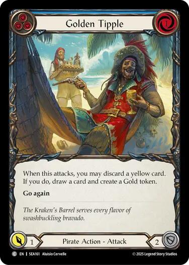 Golden Tipple (Blue) [SEA161] (High Seas)  Rainbow Foil | Devastation Store