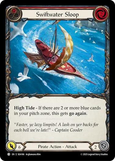 Swiftwater Sloop (Red) [SEA166] (High Seas)  Rainbow Foil | Devastation Store