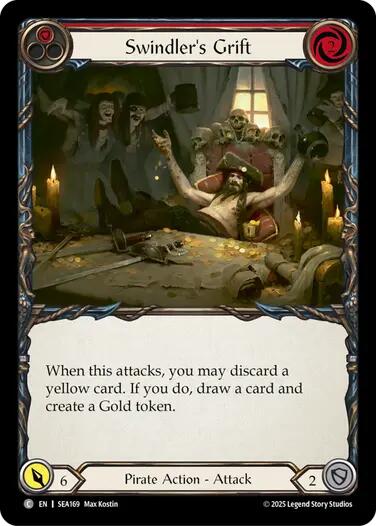 Swindler's Grift (Red) [SEA169] (High Seas)  Rainbow Foil | Devastation Store