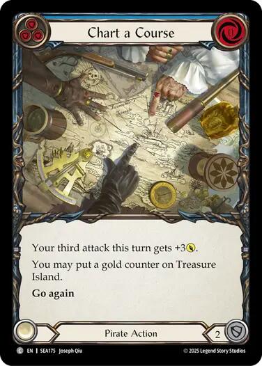 Chart a Course (Blue) [SEA175] (High Seas)  Rainbow Foil | Devastation Store
