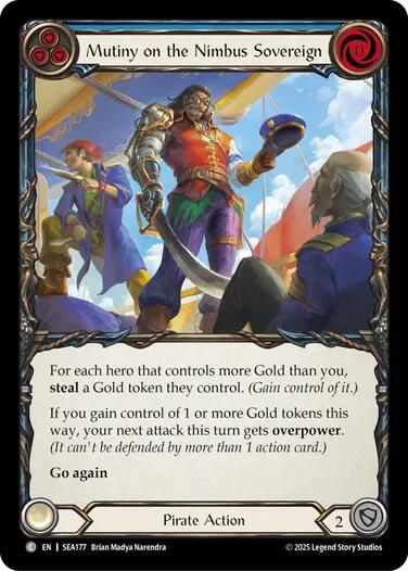 Mutiny on the Nimbus Sovereign [SEA177] (High Seas)  Rainbow Foil | Devastation Store