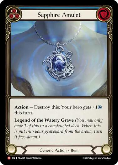 Sapphire Amulet [SEA197] (High Seas) | Devastation Store