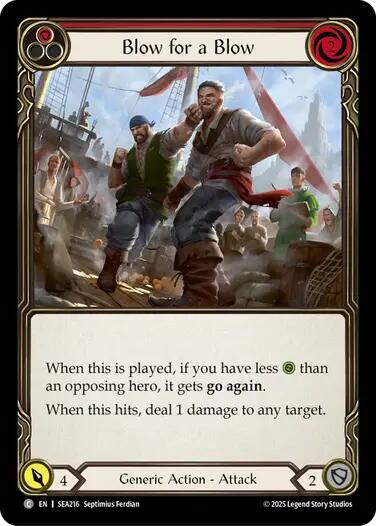 Blow for a Blow [SEA216] (High Seas)  Rainbow Foil | Devastation Store